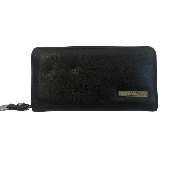 NWOT Simon Chang  Black Wallet - Picture 1 of 10